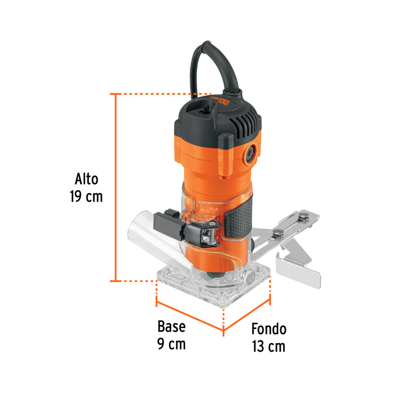 Router Compacto 600 Watts TRUPER PRO