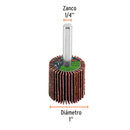 Rueda Flap 1" (25 mm) Grano 80 Truper