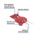 Sapo para W.C. 2" Descarga Universal Rojo Foset