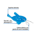 Sapo para W.C. 3" Cadena Plastica Azul Foset