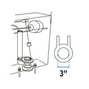 Sapo para W.C. 3" Cadena Plastica Azul Foset