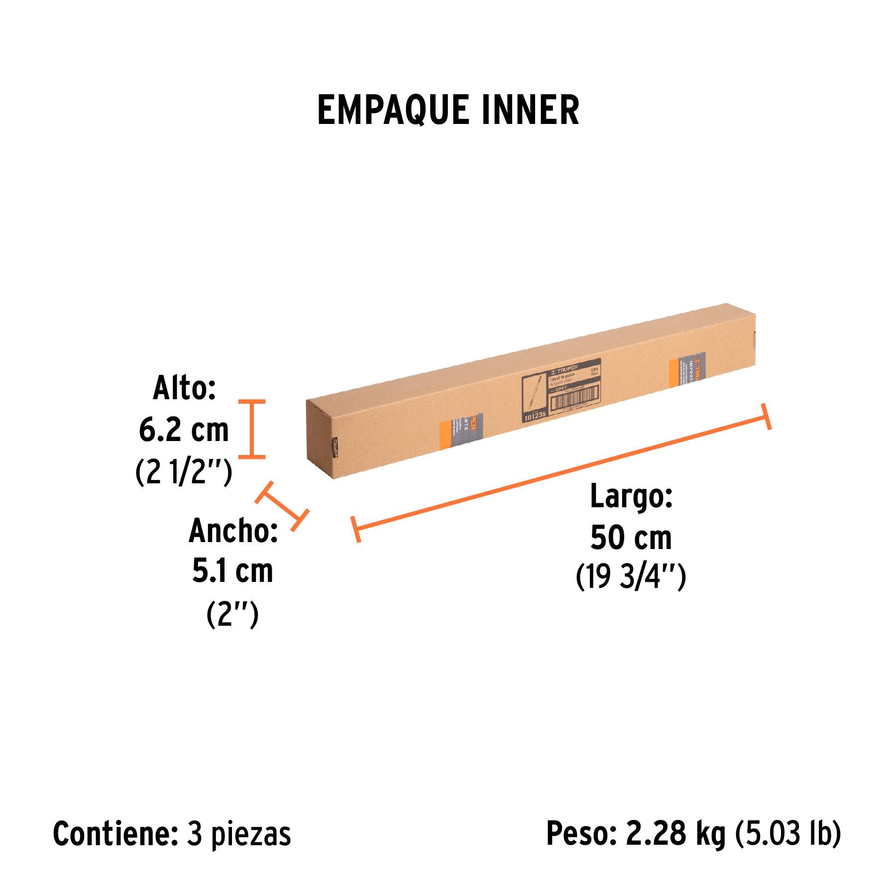 Cincel de Punta SDS Max 16" Truper