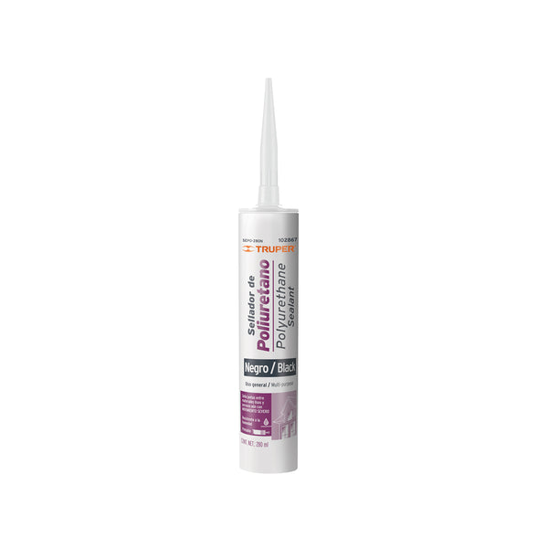 Sellador Poliuretano Truper 280 ml Negro