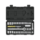 Juego de Dados y Accesorios Combinado  39 Piezas Cuadros 1/4" y 3/8" Pretul