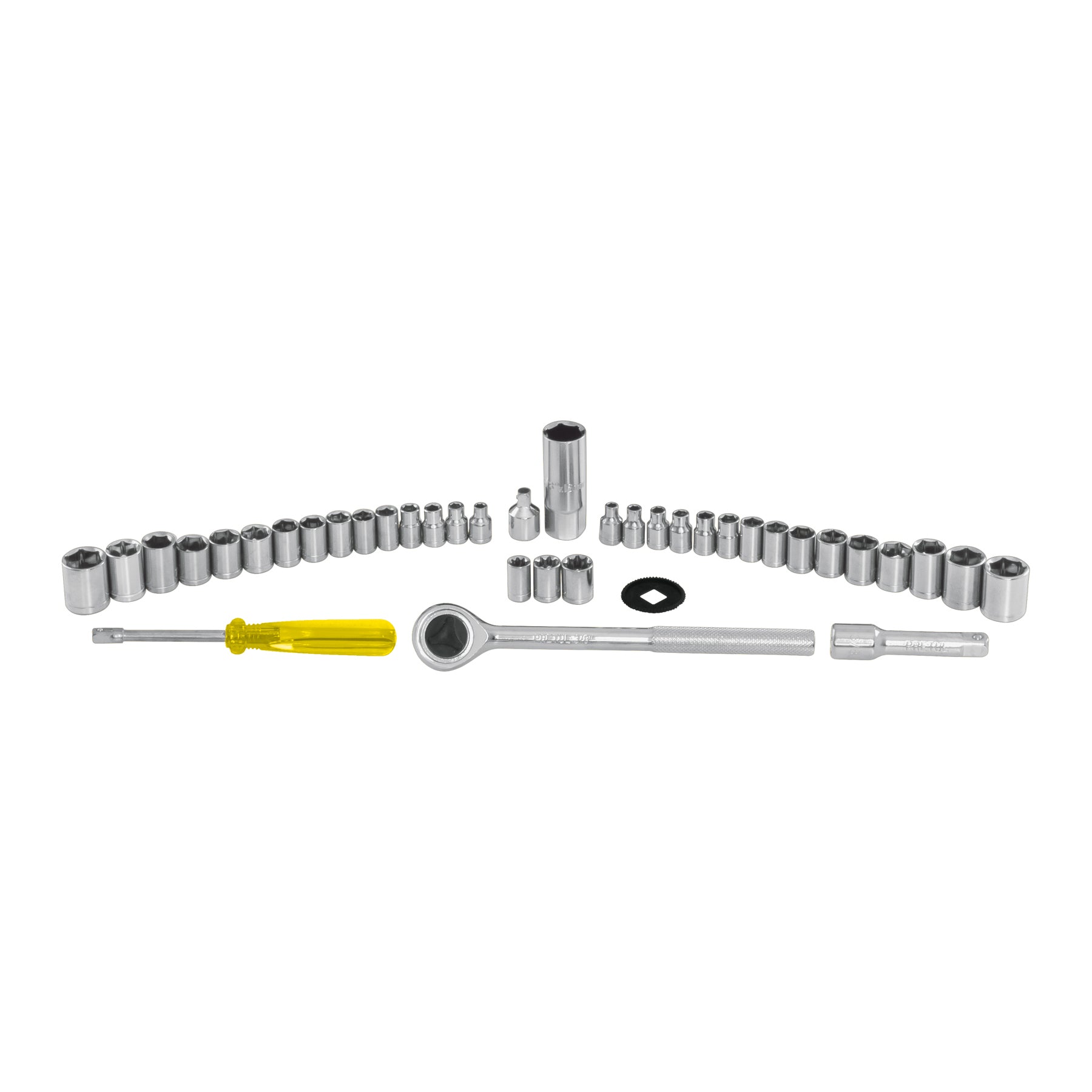 Juego de Dados y Accesorios Combinado  39 Piezas Cuadros 1/4" y 3/8" Pretul