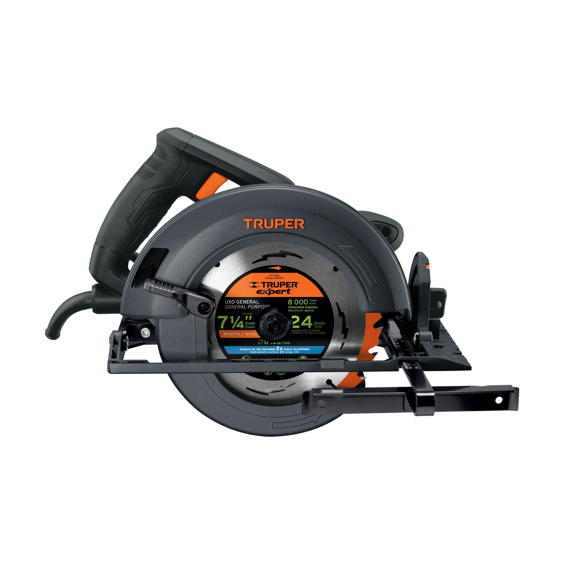 Sierra Circular 7"1/4 1,800 Watts Truper Industrial