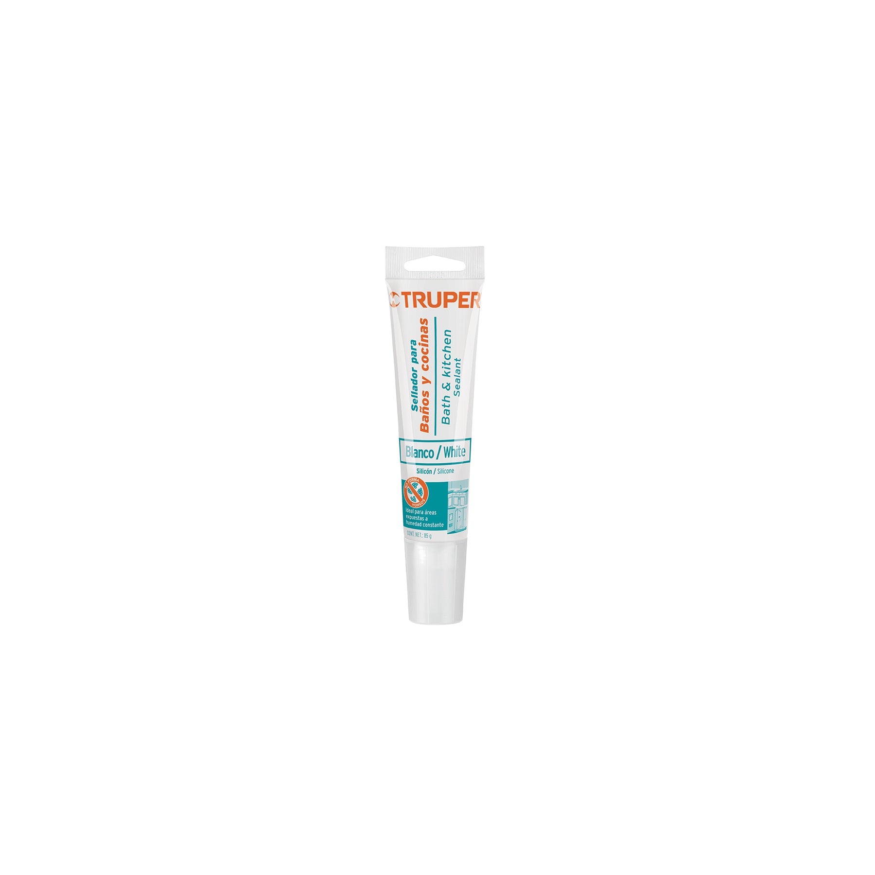 Silicon Baños y Cocinas Tubo 85 gms Truper Blanco