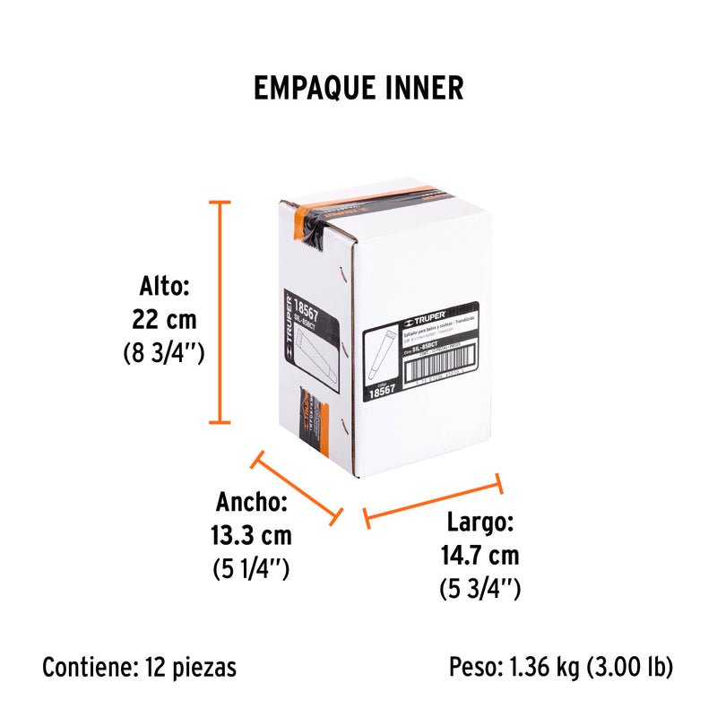 Silicon Baños y Cocinas Tubo 85 gms Truper Transparente