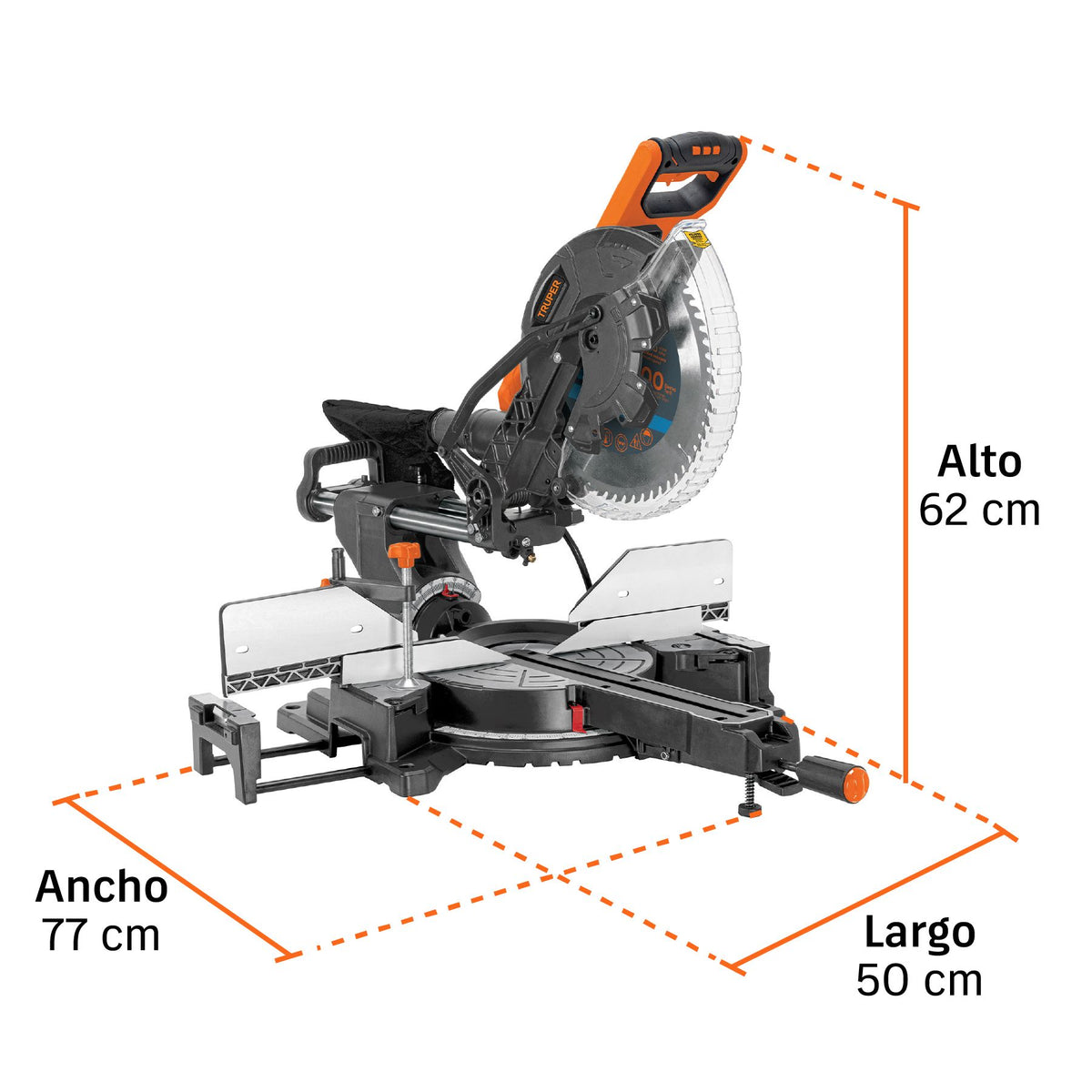 Sierra de Inglete 12", 2000 W Telescopica Compuesta Truper