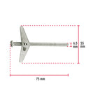 Sujetador Mariposa 1/4" x 3" Fiero Caja con 100 Piezas