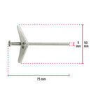 Sujetador Mariposa 3/16" x 3" Fiero por Pieza