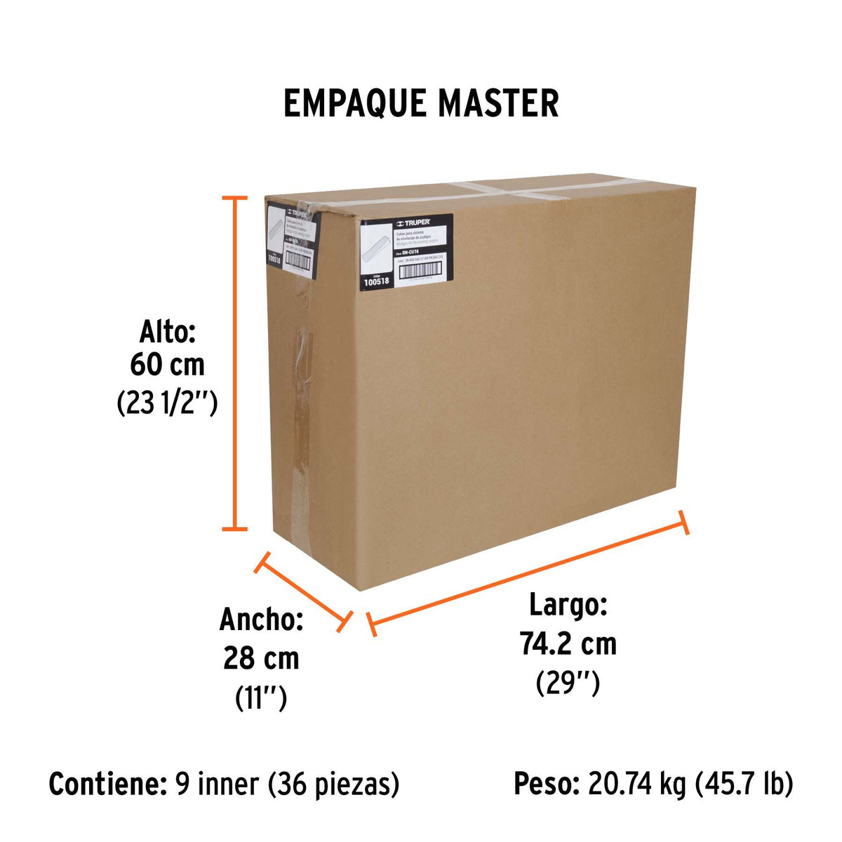 Bolsa con 100 Cuñas para Nivelacion de Azulejos Truper