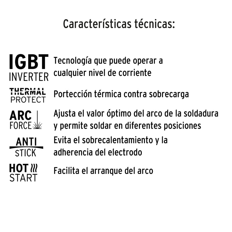 Soldadora Inversora Proceso SMAW y TIG 130 A Bi-Voltaje Pretul