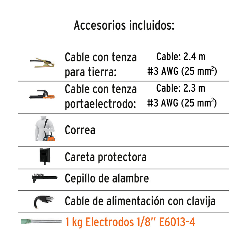 Soldadora Inversora Proceso SMAW y TIG 160 A Bi-Voltaje Truper