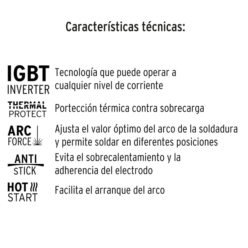 Soldadora Inversora Proceso SMAW 130 A 127V Truper