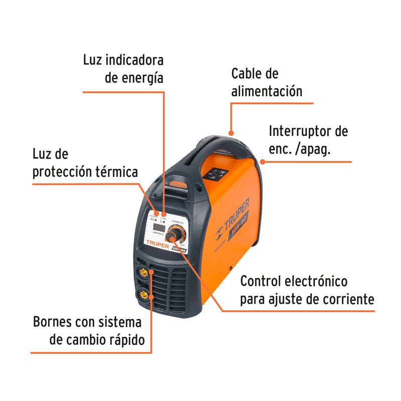 Soldadora Inversora Proceso SMAW 160 A 220V Truper