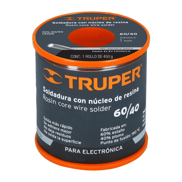 Soldadura 60 X 40 Truper Rollo 73 Metros