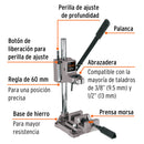 Soporte Vertical para Taladro 3/8"-1/2" Truper