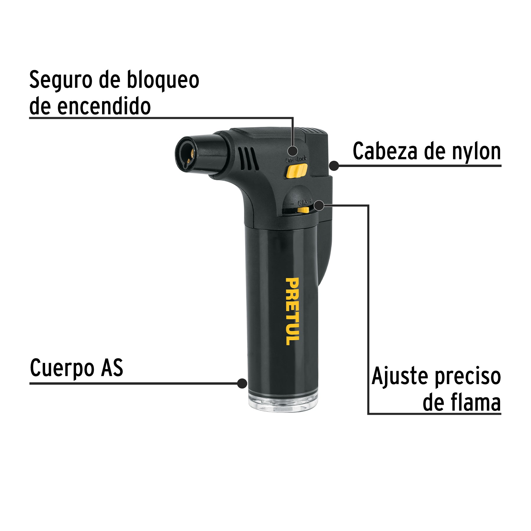 Mini Soplete Recargable de Gas Butano Pretul
