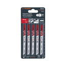 Seguetas Sierra Caladora Zanco "T" Metal Corte Rapido Truper 5 Piezas