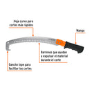 Serrucho de Poda 16" con Gancho 5 DPP Mango Comfort Grip Truper