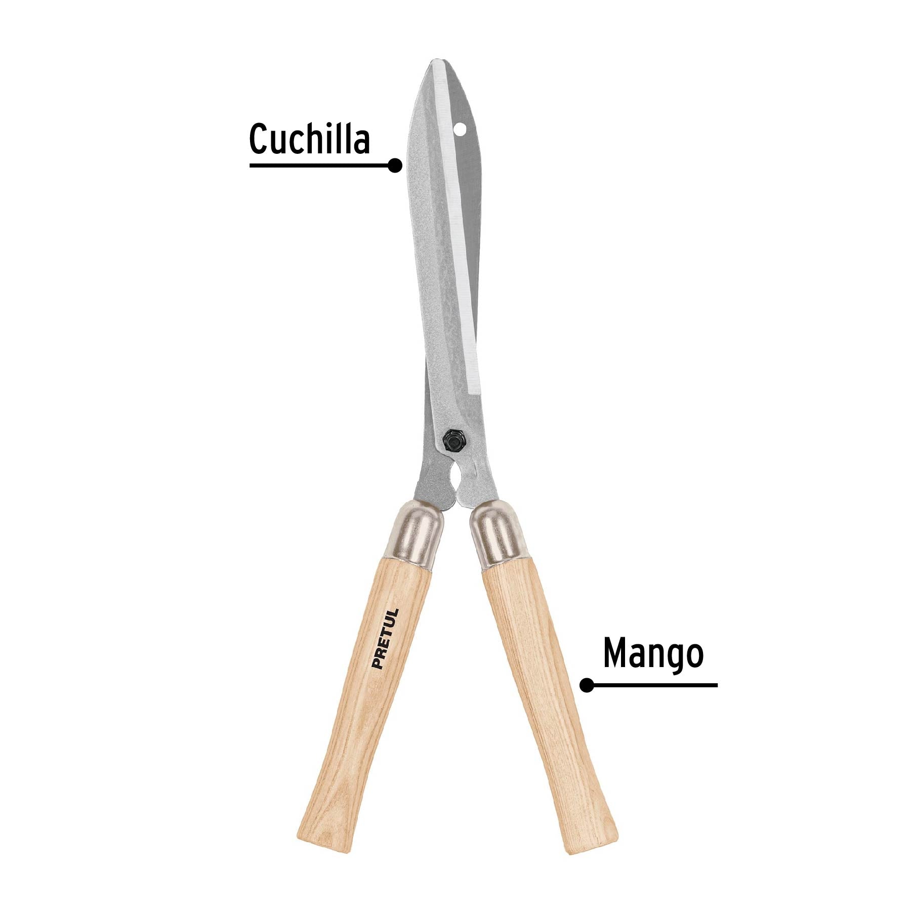 Tijeras para Poda Mangos de Madera 49 cm PRETUL
