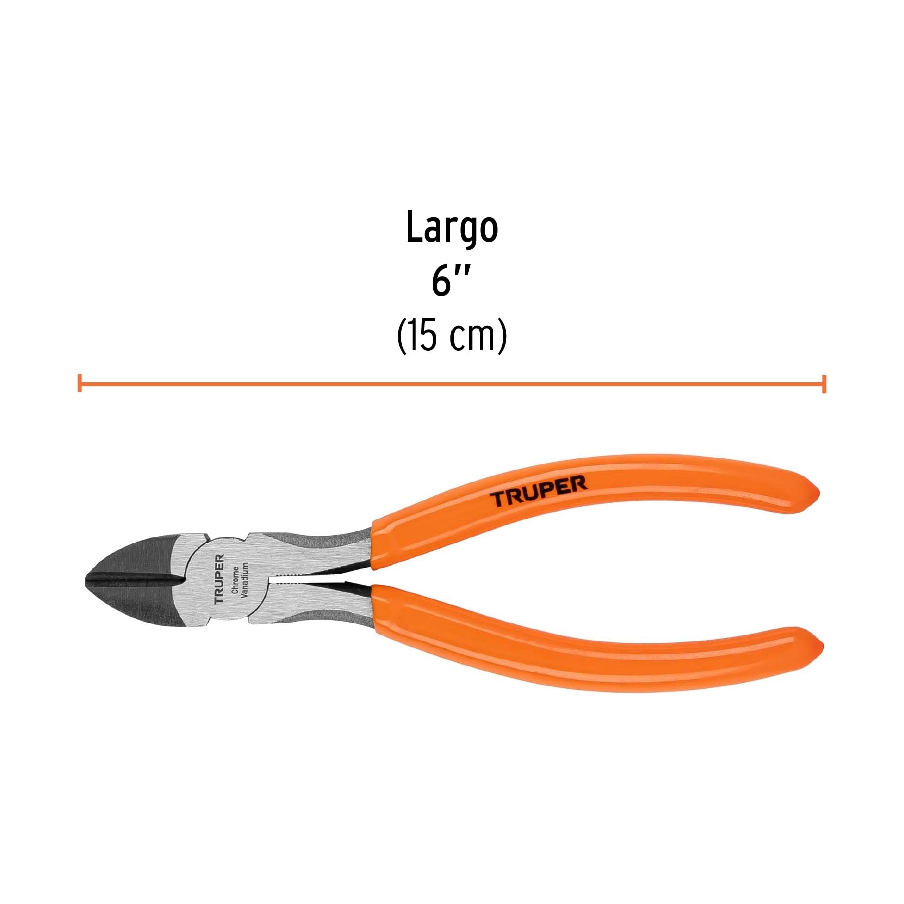 Pinzas de Corte Diagonal Mangos de PVC 6" Truper