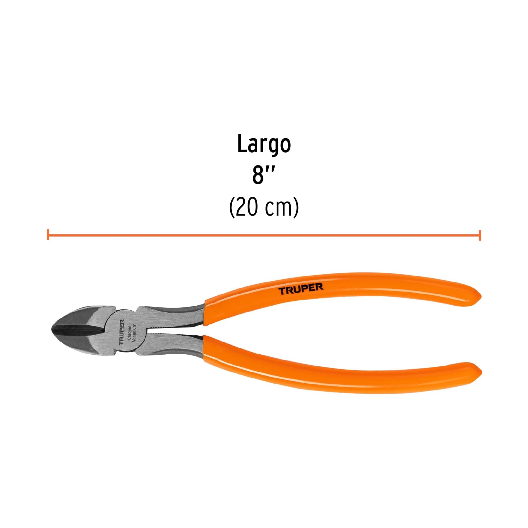 Pinzas de Corte Diagonal Mangos de PVC 8" Truper
