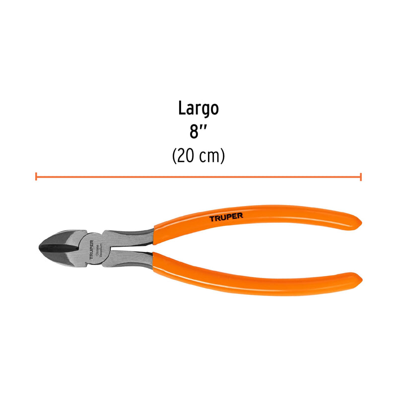Pinzas de Corte Diagonal Mangos de PVC 8" Truper