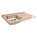 Tarja Sobreponer 100x50 cm Acero Inox 304 Foset Tina Izquierda