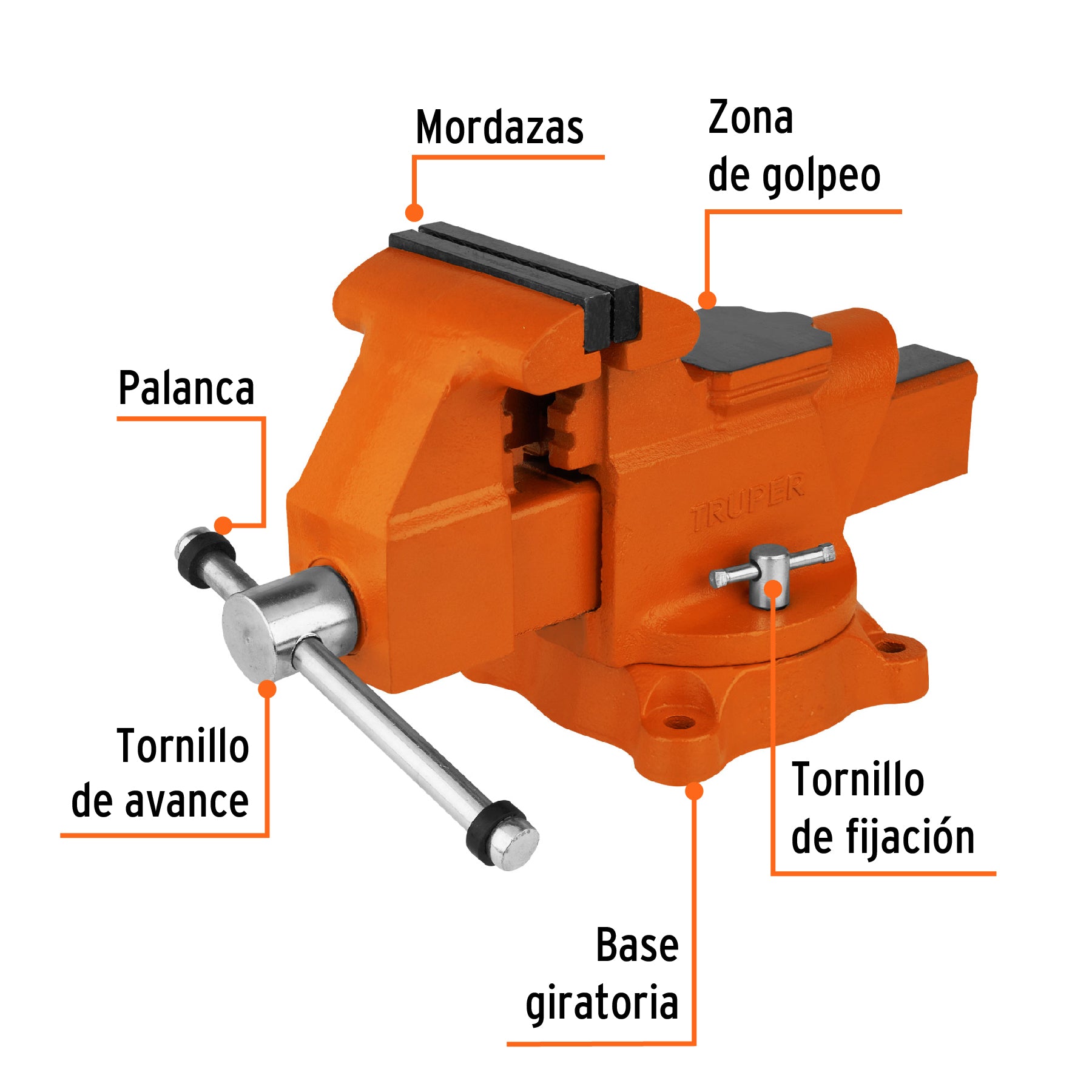 Tornillo de Banco Industrial Truper 5"