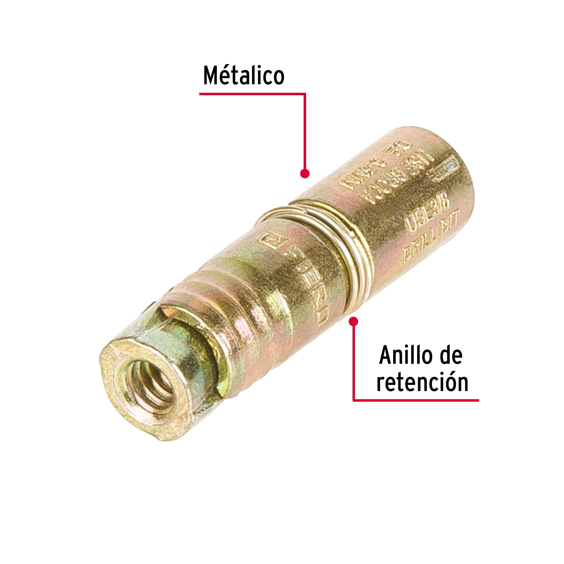 Taquete de Expansion 3/16" (5 mm) Fiero Caja 100 Piezas