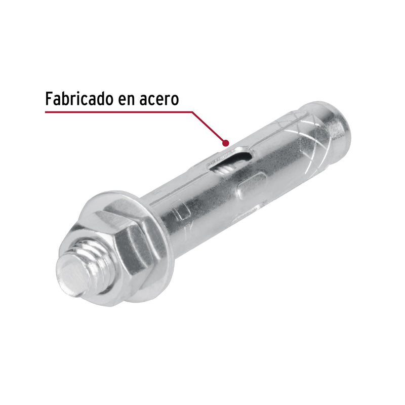 Taquete Tx 3/8" (9.5 mm) Fiero Caja 50 Piezas