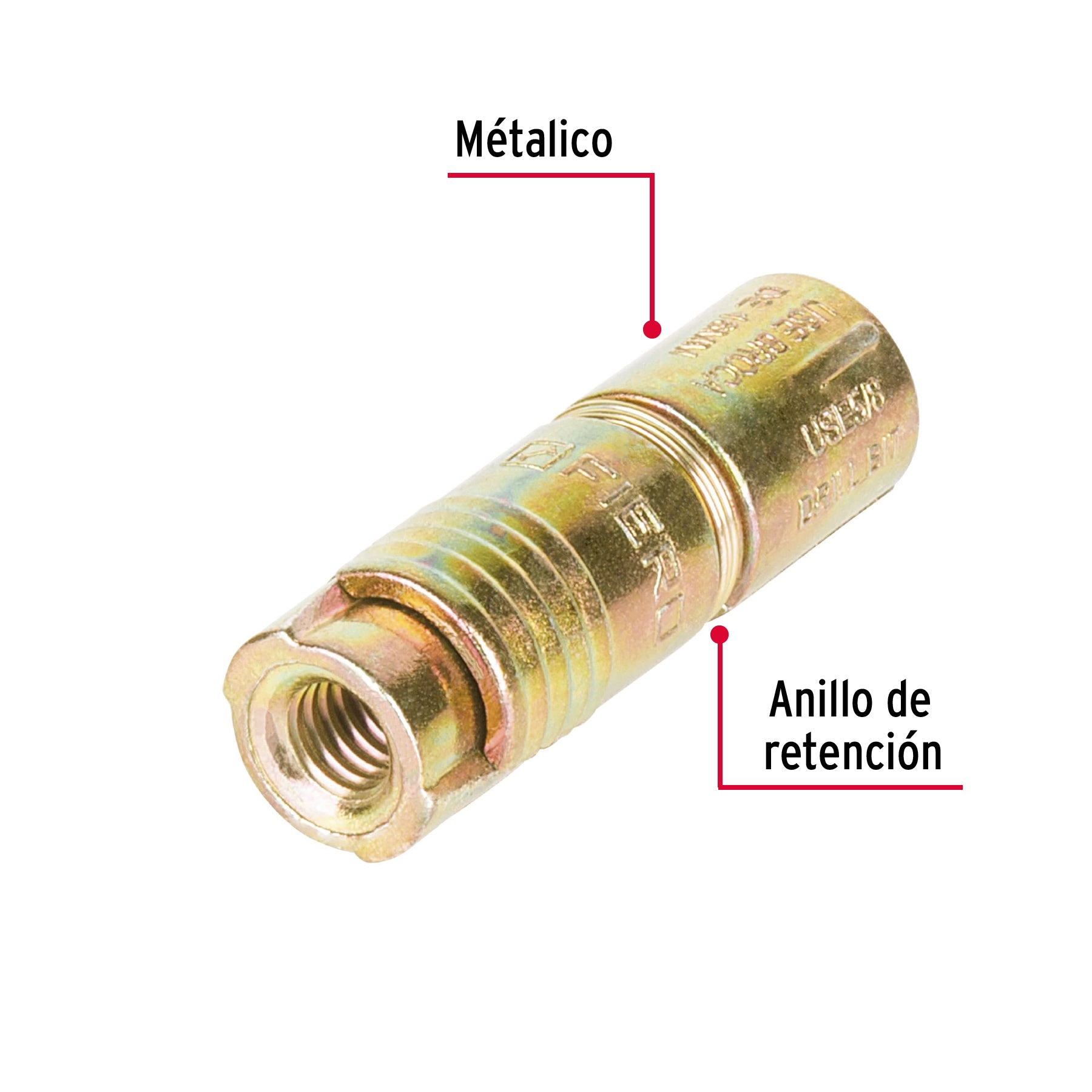 Taquete de Expansion 5/16" (8 mm) Fiero Caja 50 Piezas