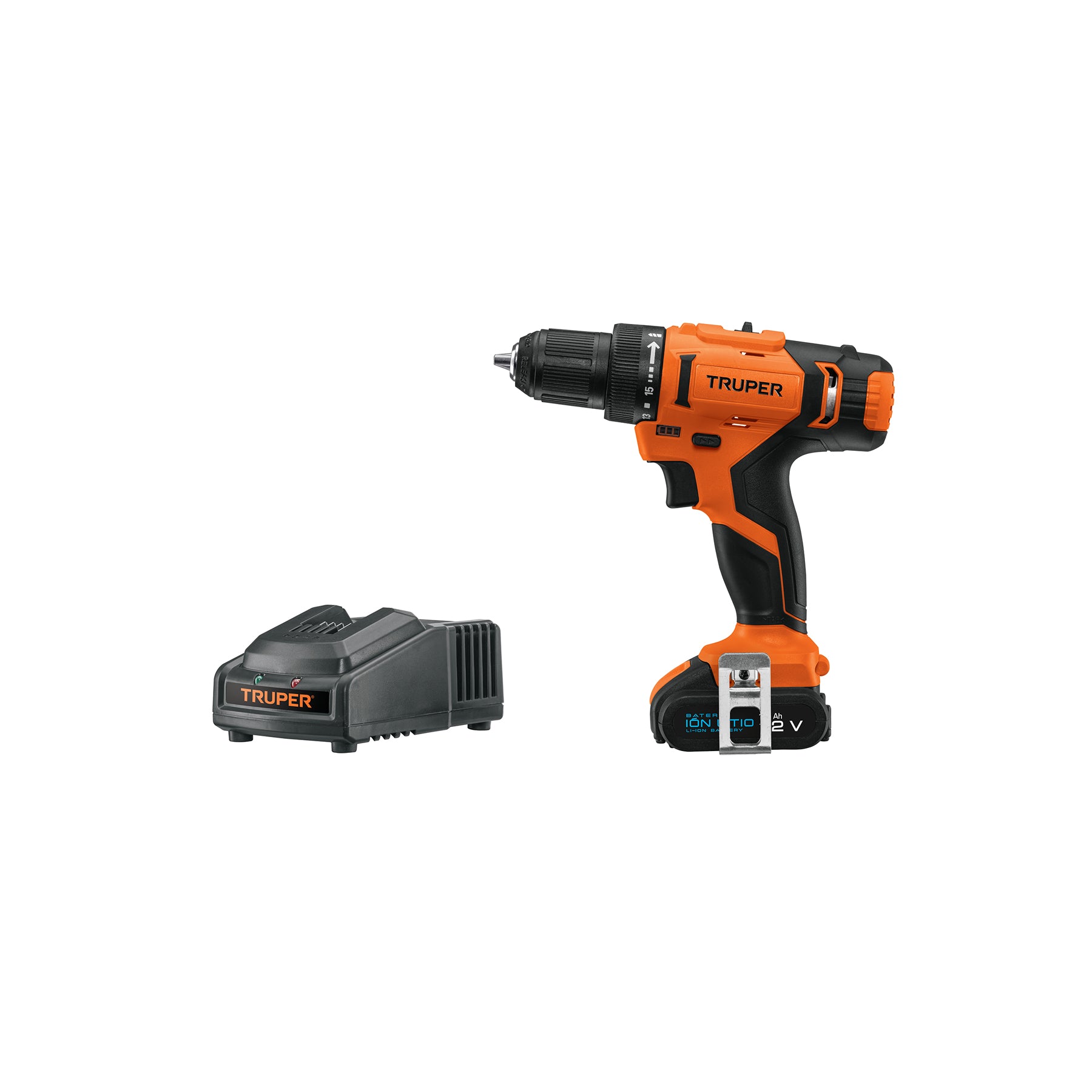 Taladro Inalambrico 12 Volts Broquero de 3/8"  Truper PRO