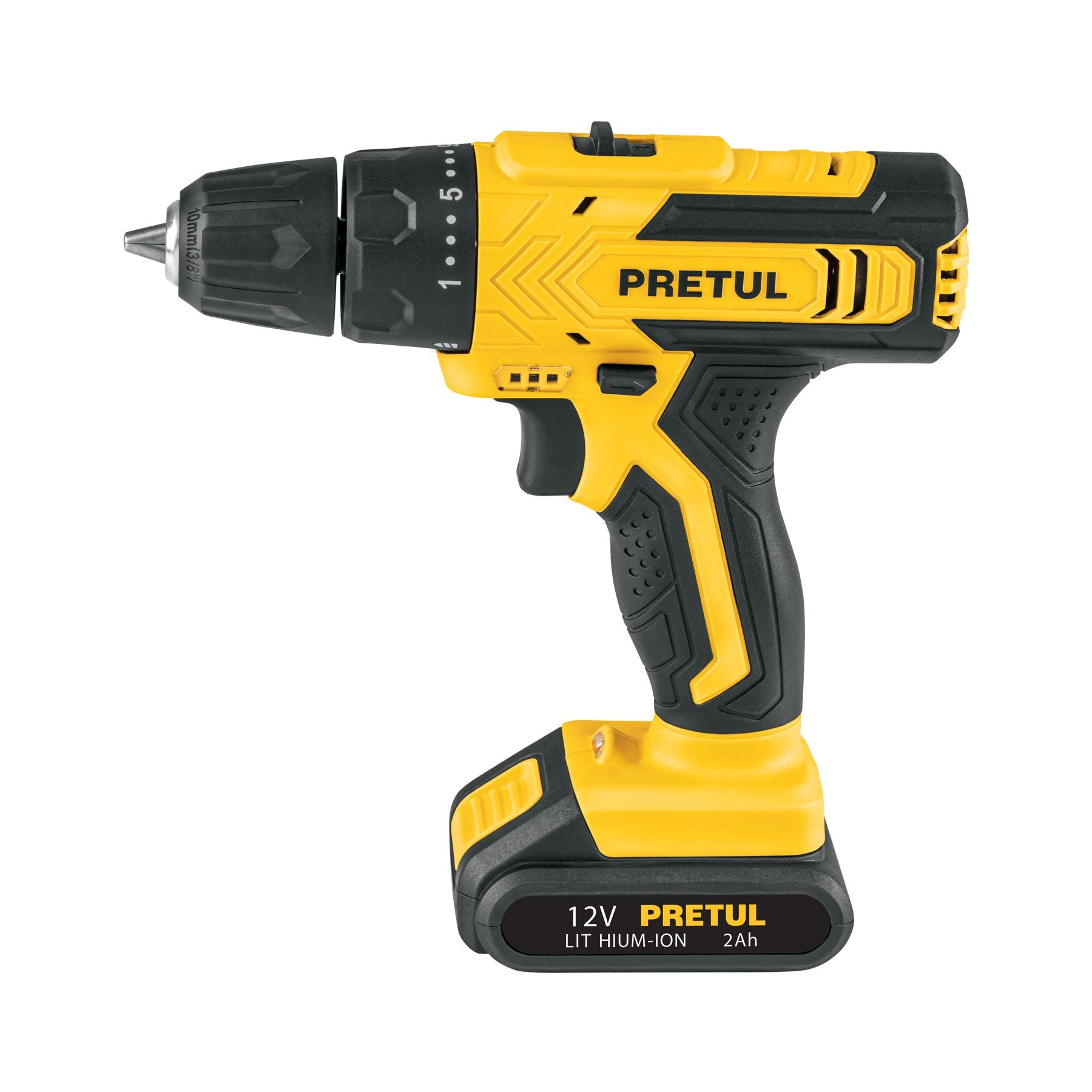 Taladro Inalambrico 12 Volts Broquero 3/8" Cargador y Bateria Pretul
