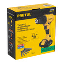 Taladro Inalambrico 12 Volts Broquero de 3/8"  Pretul