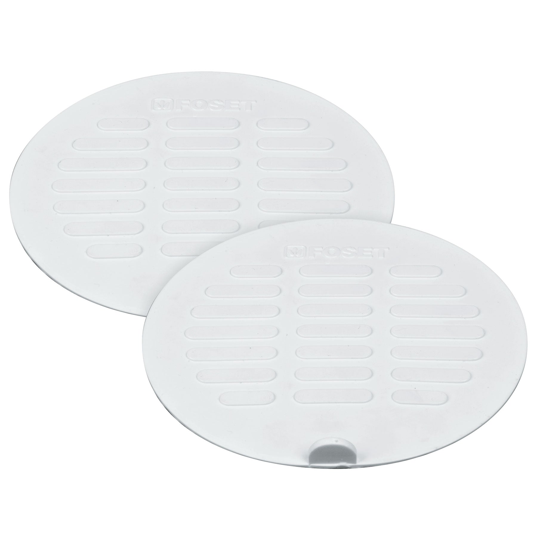 Juego de 2 Tapas de Hule para Coladera Foset