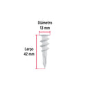 Taquete para Tablaroca Fiero Bolsa con  20 Piezas