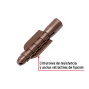 Bolsa con 20 Taquetes de Plastico 5/16" Cafe Fiero