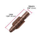 Bolsa con 20 Taquetes de Plastico 5/16" Cafe Fiero