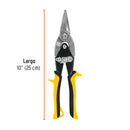 Tijeras de Aviacion 10" Corte Recto Truper