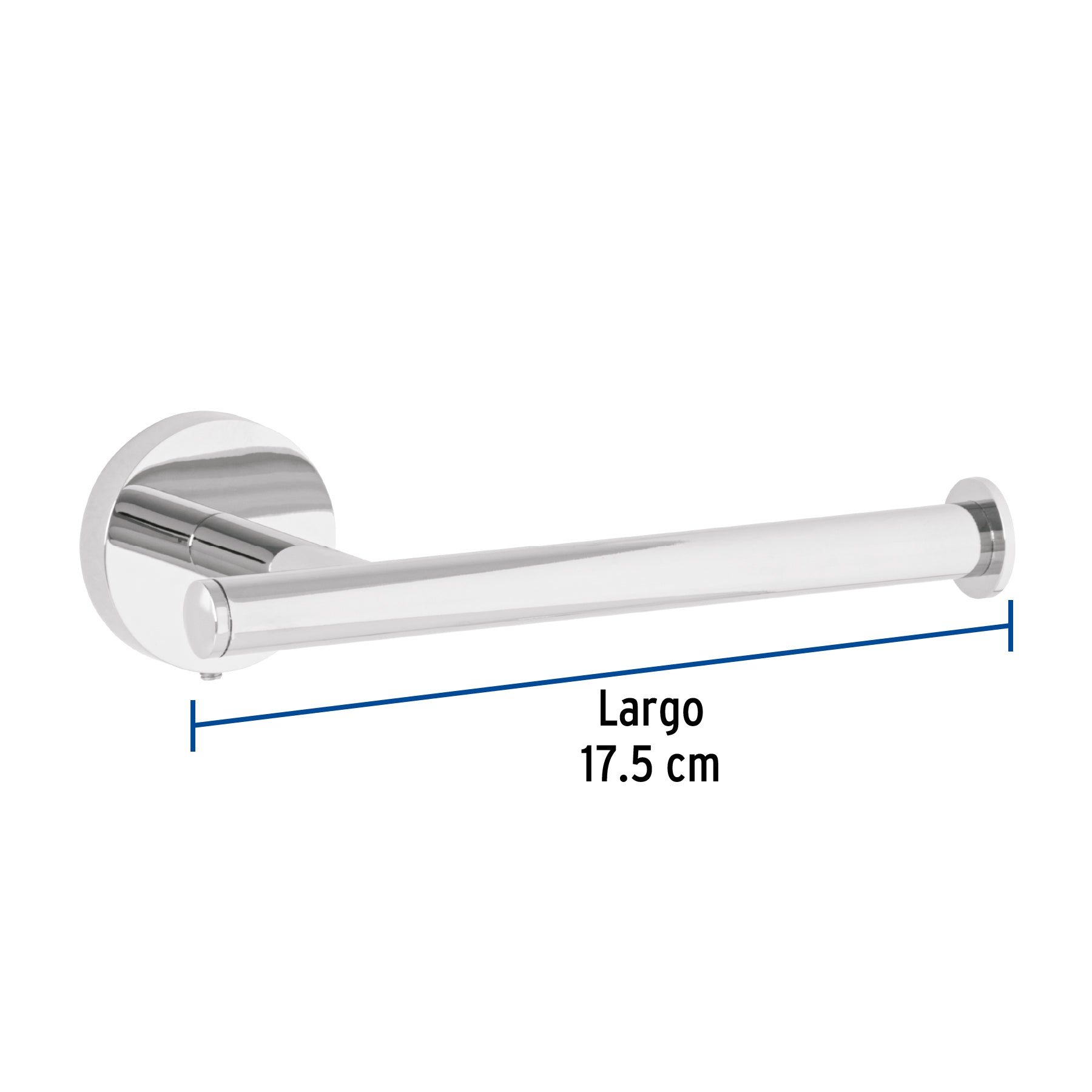 Portarrollo Metalico FOSET TUBIG Acabado Cromo