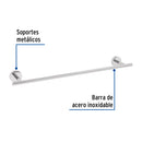 Toallero de Barra Metalico Foset Tubig Acabado Cromo