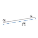 Toallero de Barra Metalico Foset Tubig Acabado Cromo