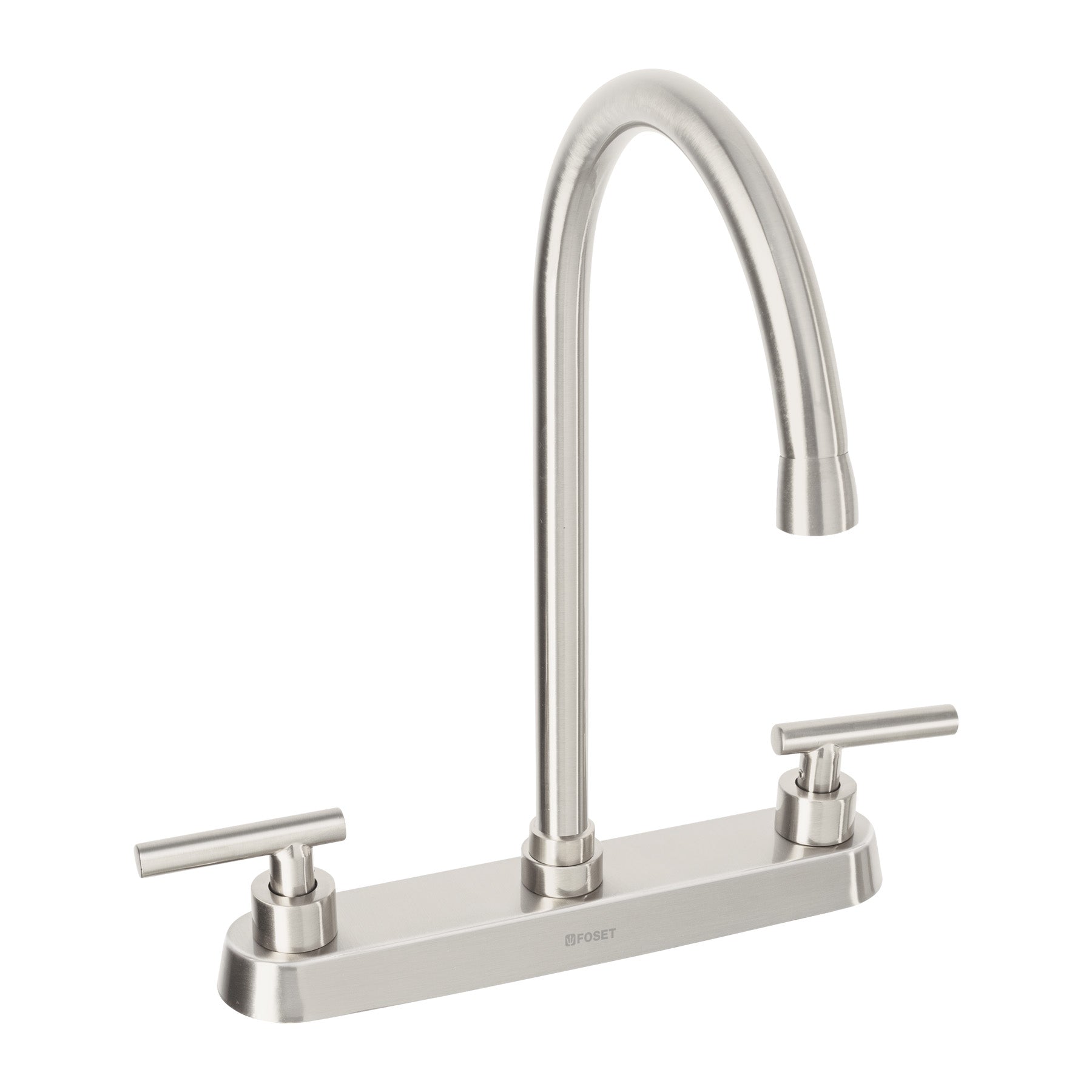 Mezcladora para Fregadero 8" Manerales Palanca FOSET TUBIG Acabado Satin