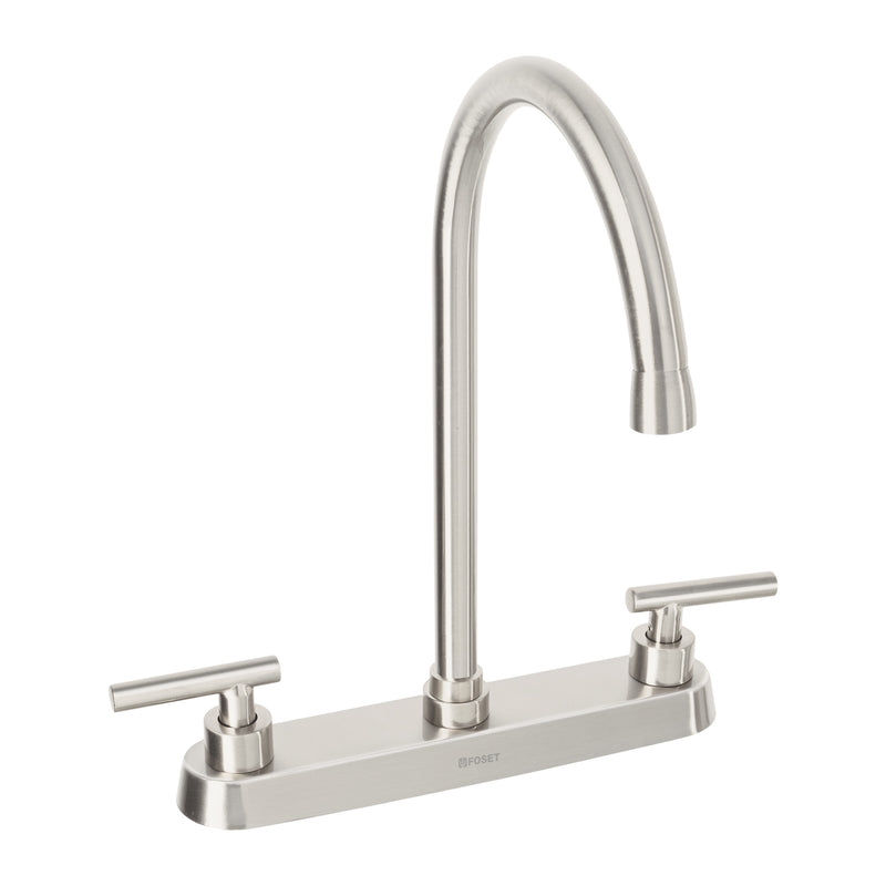 Mezcladora para Fregadero 8" Manerales Palanca Foset Tubig Satin