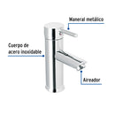 Monomando para Lavabo Acabado Cromo Foset Tubig Corto