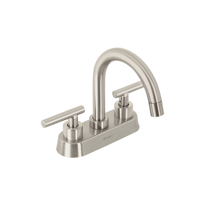 Mezcladora para Lavabo 4" Manerales Palanca Foset Tubig Satin