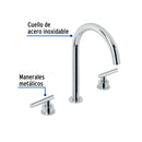Mezcladora para Lavabo Taladros Separados Manerales Palanca Foset Tubig Cromado